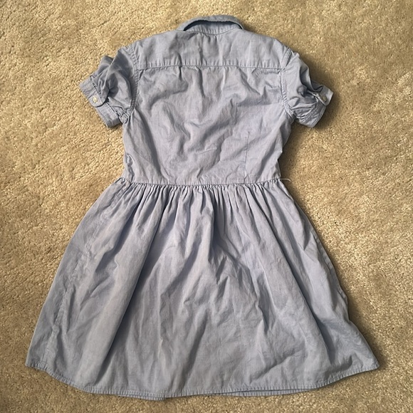 Ralph Lauren girls cotton oxford shirtdress size 8 - Picture 7 of 7